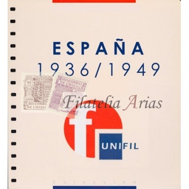 Suplemento Unifil 1936/49 "Estado EspaÃ±ol" con filoestuches (negro/transparente)