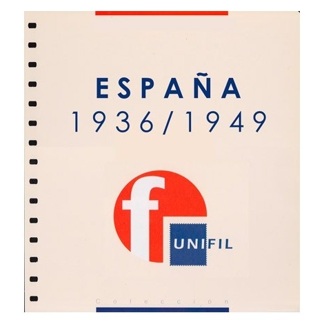 Suplemento Unifil 1936/49 "Estado EspaÃ±ol" con filoestuches (negro/transparente)