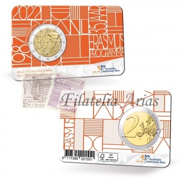 2€ 2022 Holanda - Erasmus (coincard)