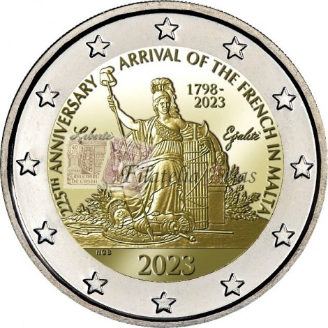 2€ 2023 Malta - Napoleón (cartera)