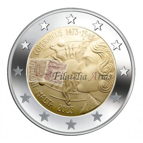 2€ 2023 Malta - Copérnico (cartera)