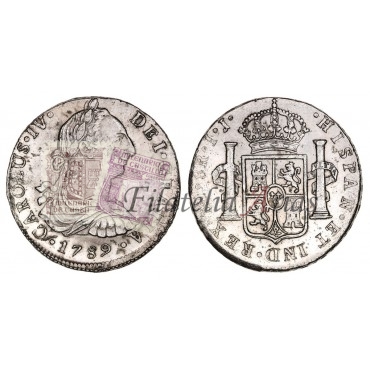 Carlos IV. 8 reales. 1789. Lima. Ensayador: IJ. EBC