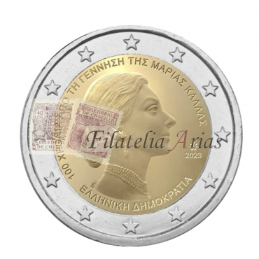 2€ 2023 Grecia - Nacimiento Marica Callas