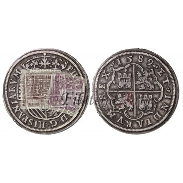 Felipe II. 8 reales. 1589. Segovia. EBC-