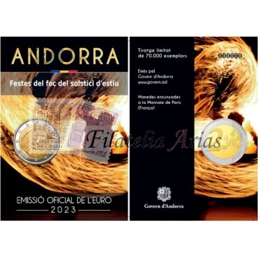 2€ 2023 Andorra - Fiestas del Fuego