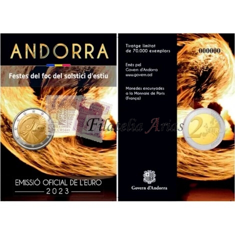 2€ 2023 Andorra - Fiestas del Fuego