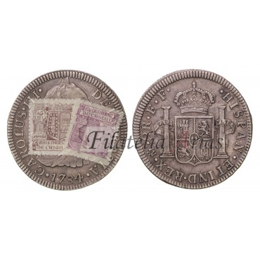 Carlos III. 2 reales. 1784. México. Ensayador: FF. EBC-
