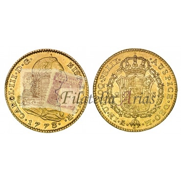 Carlos III. 2 escudos. 1773. Madrid. Ensayador: PJ. EBC