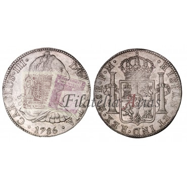 Carlos III. 8 reales. 1785. México. Ensayador: FM. EBC-