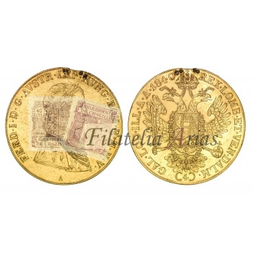 Austria. 4 ducados. 1840. Viena (A). EBC+ (soldada).