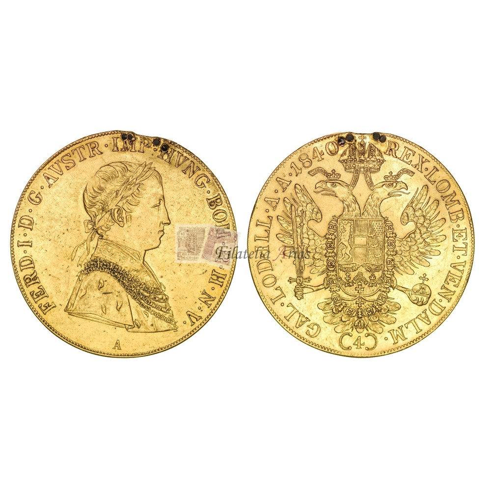 Austria. 4 ducados. 1840. Viena (A). EBC+ (soldada).