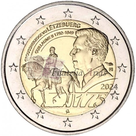 2€ 2024 Luxemburgo - Muerte Gran Duque Guillermo II