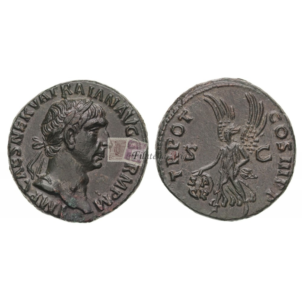 Trajano. As (100 d.C.) RIC. 417. EBC+