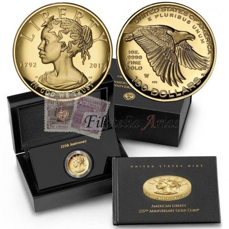 2017-W $100 American Liberty 1 oz Gold High Relief