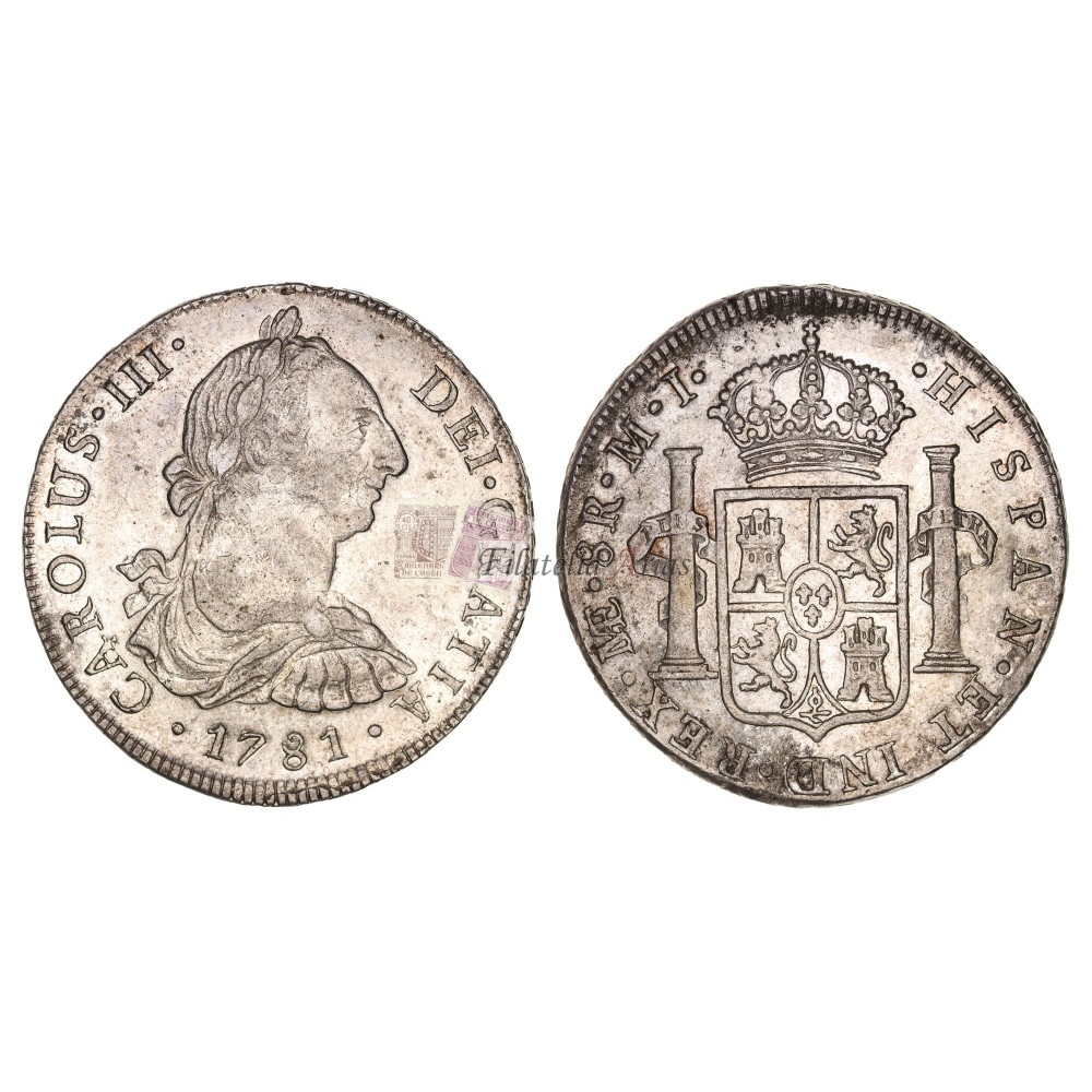 Carlos III. 8 reales. 1781. Lima. Ensayador: MI. EBC