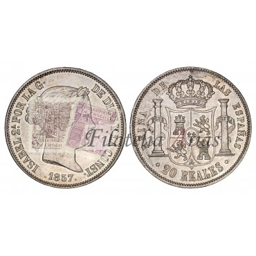 Isabel II. 20 reales. 1857....