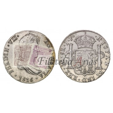 Fernando VII. 8 reales. 1815. Lima. Ensayador: JP. EBC+.
