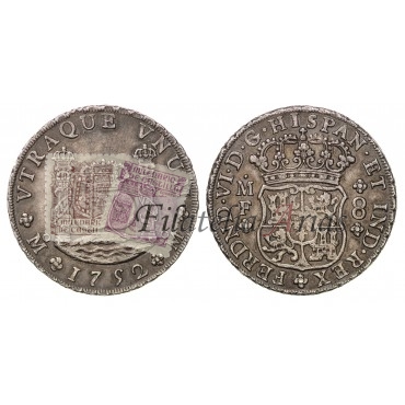 Fernando VI. 8 reales. 1752. México. Ensayador: MF. EBC