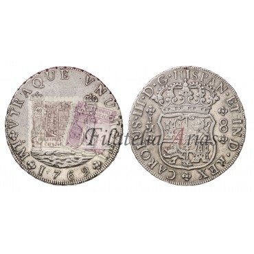 Carlos III. 8 reales. 1769. Lima. Ensayador: JM. EBC-