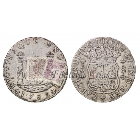 Carlos III. 8 reales. 1769. Lima. Ensayador: JM. EBC-