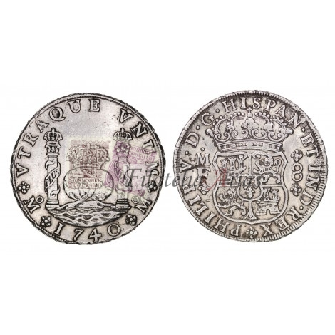 Felipe V. 8 reales. 1740. México. MF. EBC-