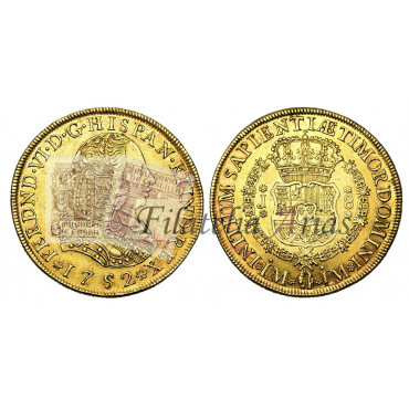 Fernando VI. 1752. 8 escudos. Lima. Ensayador: J. EBC.