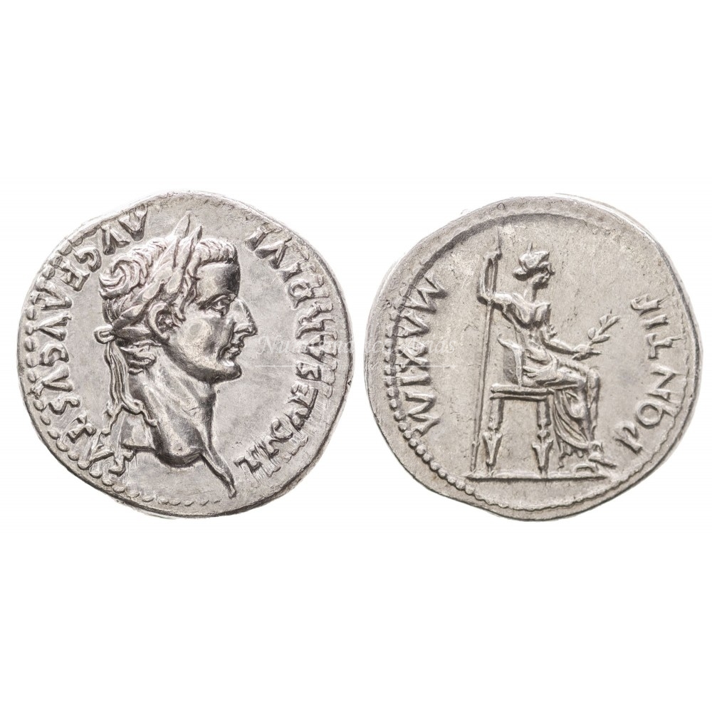 Tiberio. Denario (18/35 a.C.). RIC 30. SC