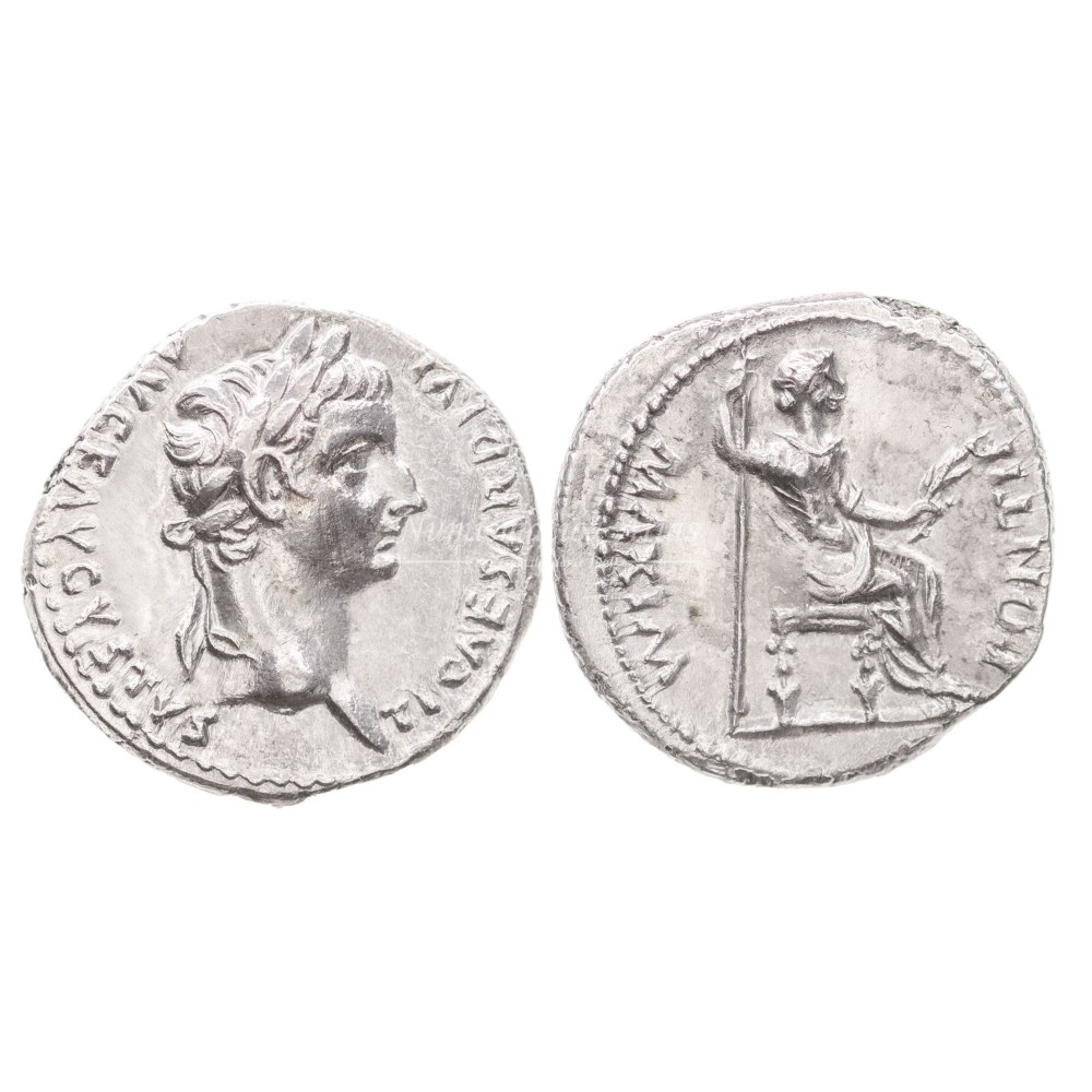 Tiberio. Denario (18/35 a.C.). RIC 30. SC