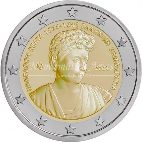 2€ 2024 Grecia - Penélope Delta
