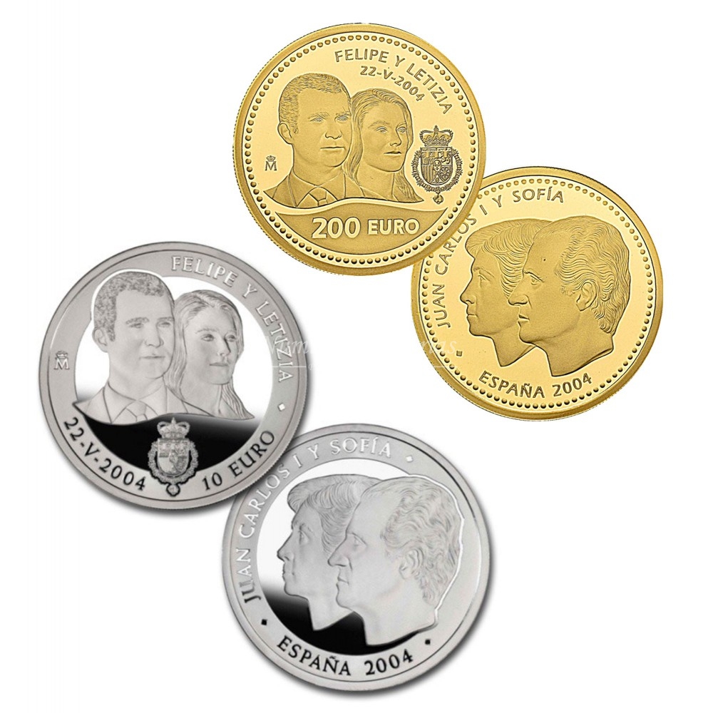 BODA REAL (2004) FNMT - ORO Y PLATA