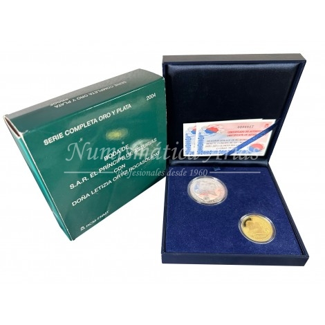 BODA REAL (2004) FNMT - ORO Y PLATA