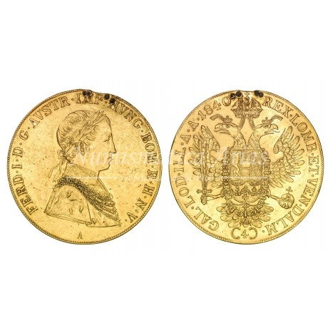Austria. 4 ducados. 1840. Viena (A). EBC+ (soldada).