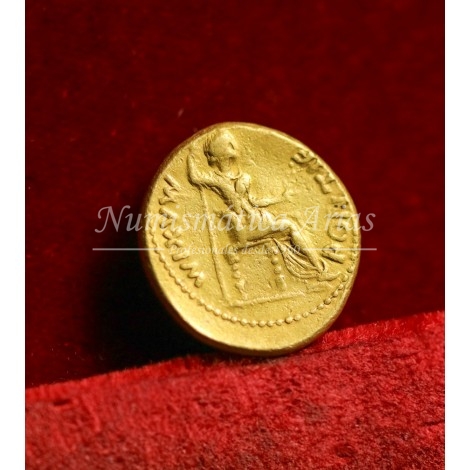 Tiberio. Aúreo (14-37 d.C.) Lugdunum (Lyon). Calicó 305c. MBC+