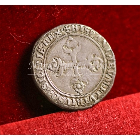 Carlos I. 3 reales. Barcelona. Expedición a Túnez. EBC-