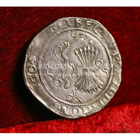 RRCC. 4 reales. S/F. Sevilla. Ensayador: Dos estrellas. MBC+