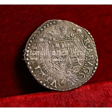 Carlos I. 1/2 ducado. Napóles. Ensayador: IBR. EBC