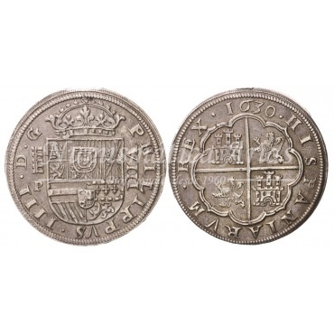 Felipe IV. 8 reales. Segovia. Ensayador: P. EBC+