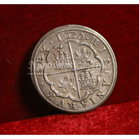 Felipe IV. 8 reales. Segovia. Ensayador: P. EBC+