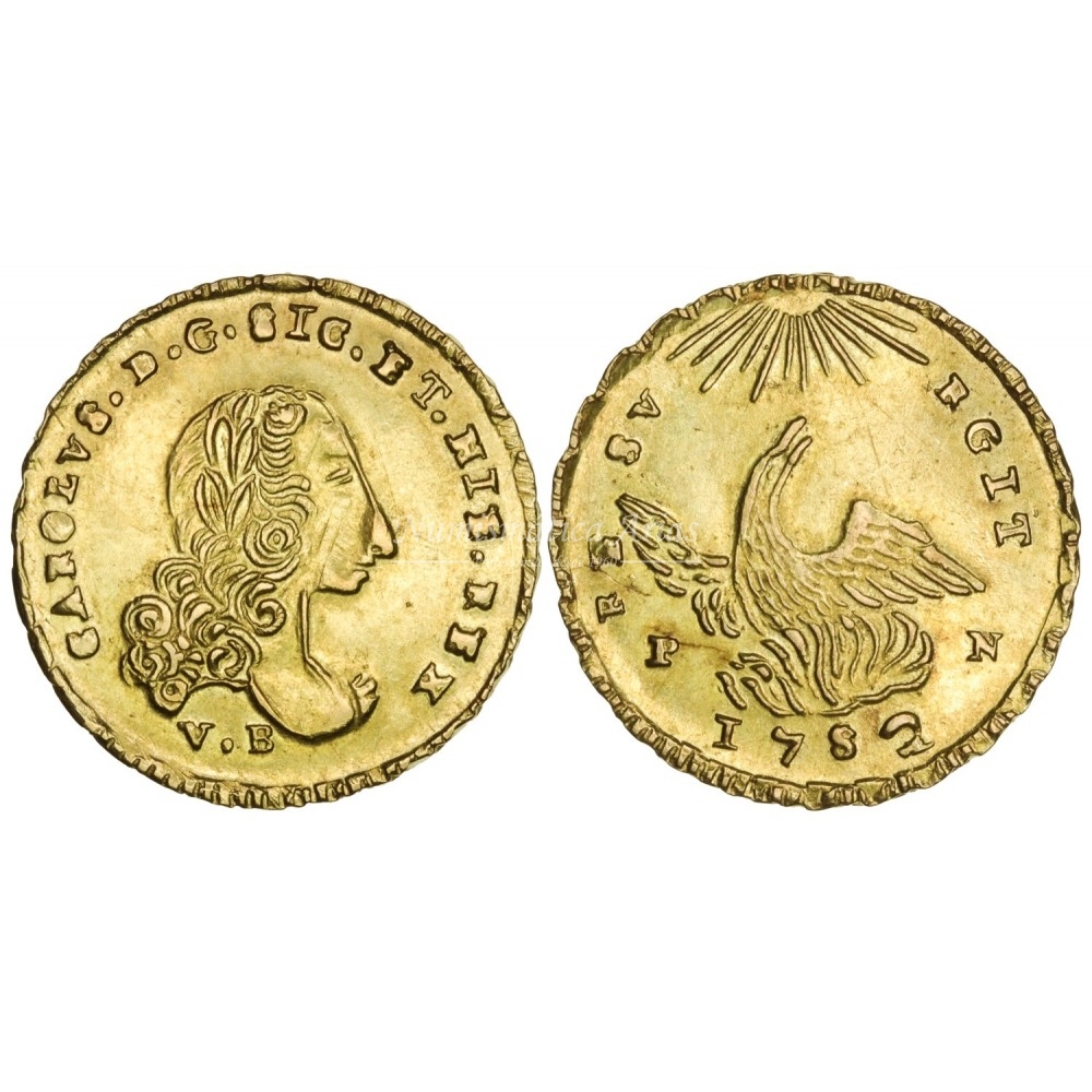 Carlos de Borbón. Oncia. 1752. Palermo. SC-