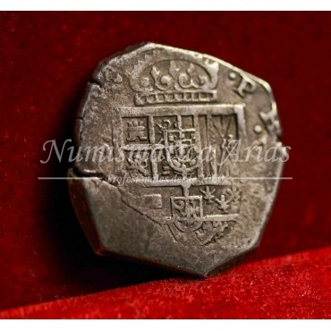 Felipe IV. 8 reales. Sevilla. N/V. MBC