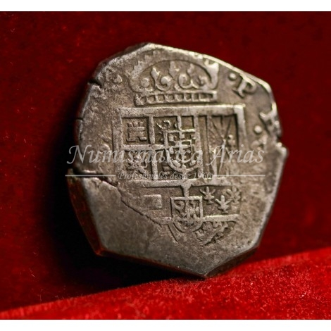 Felipe IV. 8 reales. Sevilla. N/V. MBC