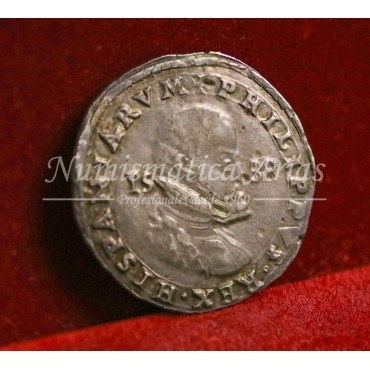 Felipe II. 1/2 Escudo. 1588. Milán. EBC+