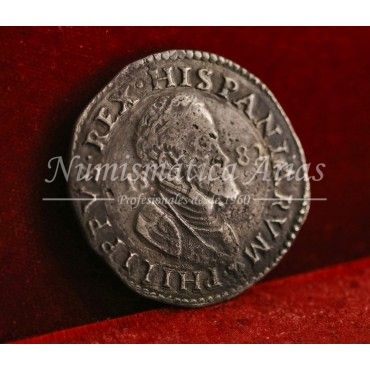 Felipe II. 1 Escudo. 1582. Milán. MBC+