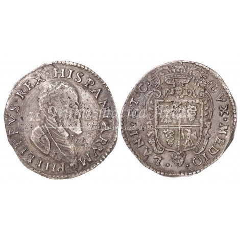 Felipe II. 1 Escudo. 1582. Milán. MBC+