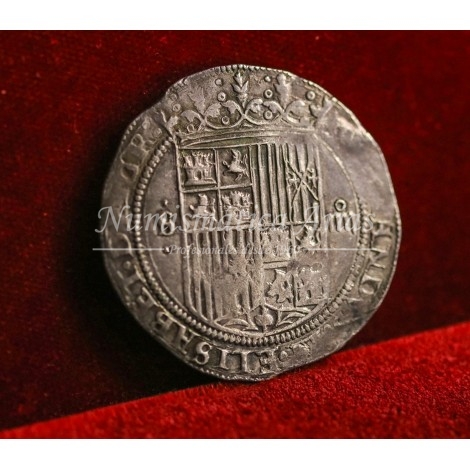 RRCC. 4 reales. S/F. Sevilla. Ensayador: Una estrella. MBC+