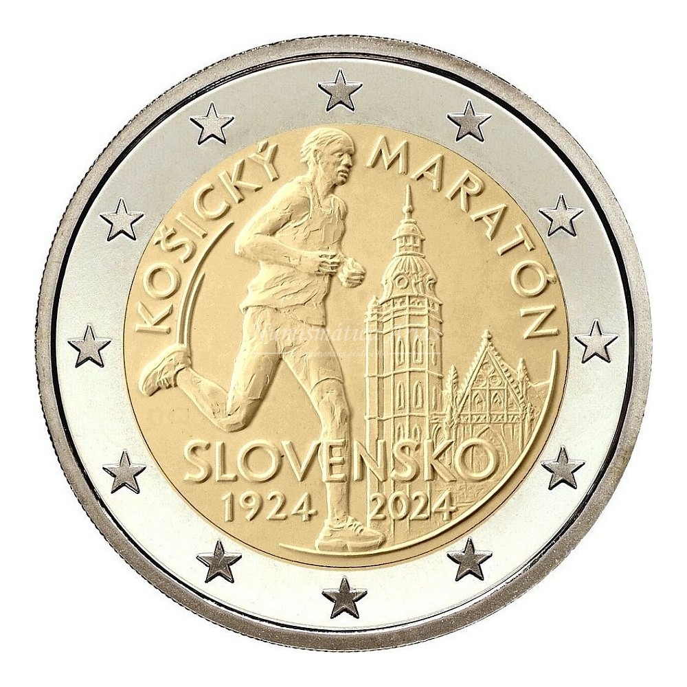 2€ 2024 Eslovaquia - Maratón de Košice