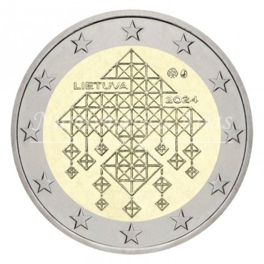 2€ 2024 Lituania - Jardines de paja
