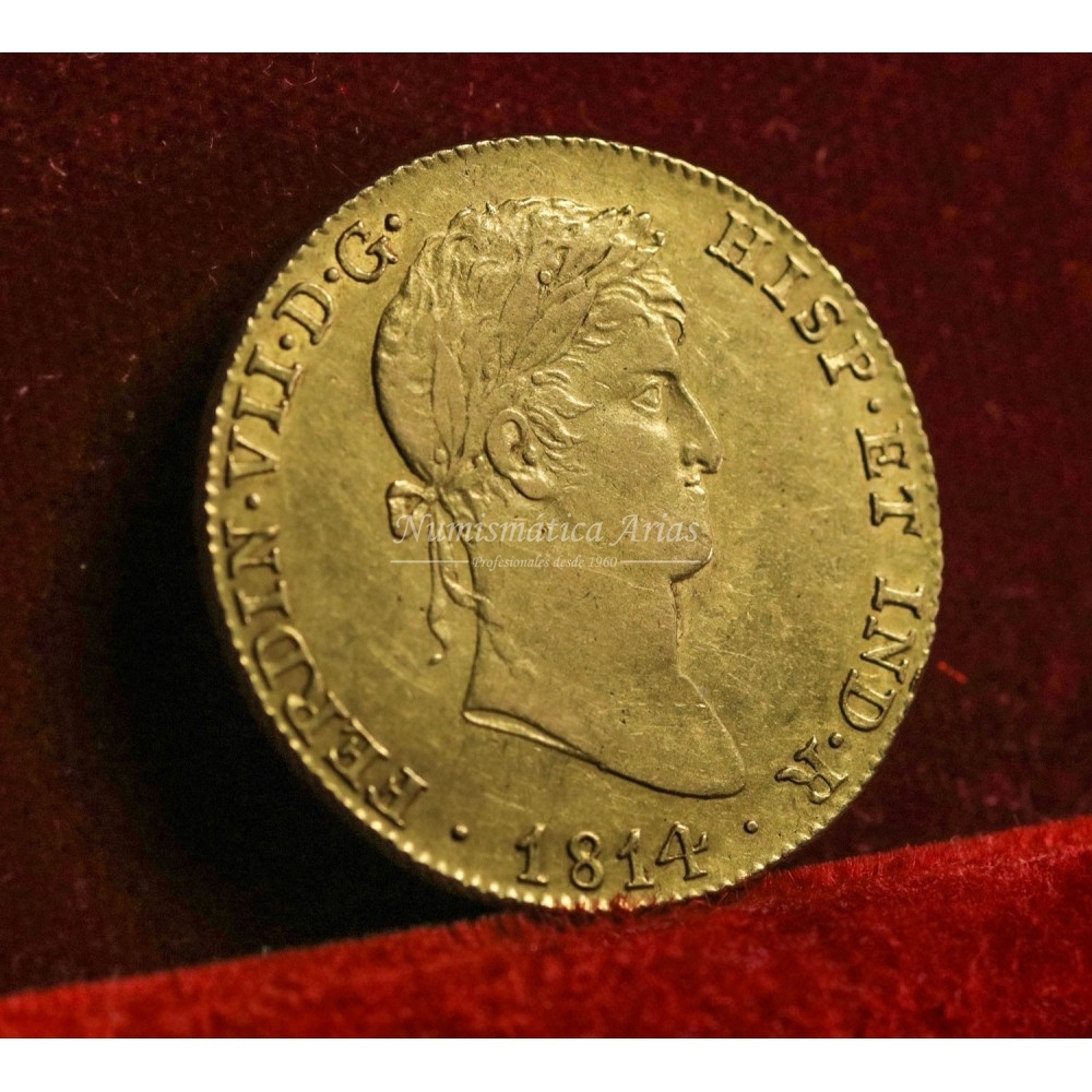 Fernando VII. 4 escudos. 1814. Madrid. Ensayador: GJ. EBC-