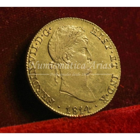 Fernando VII. 4 escudos. 1814. Madrid. Ensayador: GJ. EBC-