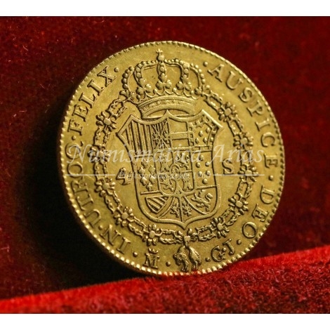 Fernando VII. 4 escudos. 1814. Madrid. Ensayador: GJ. EBC-